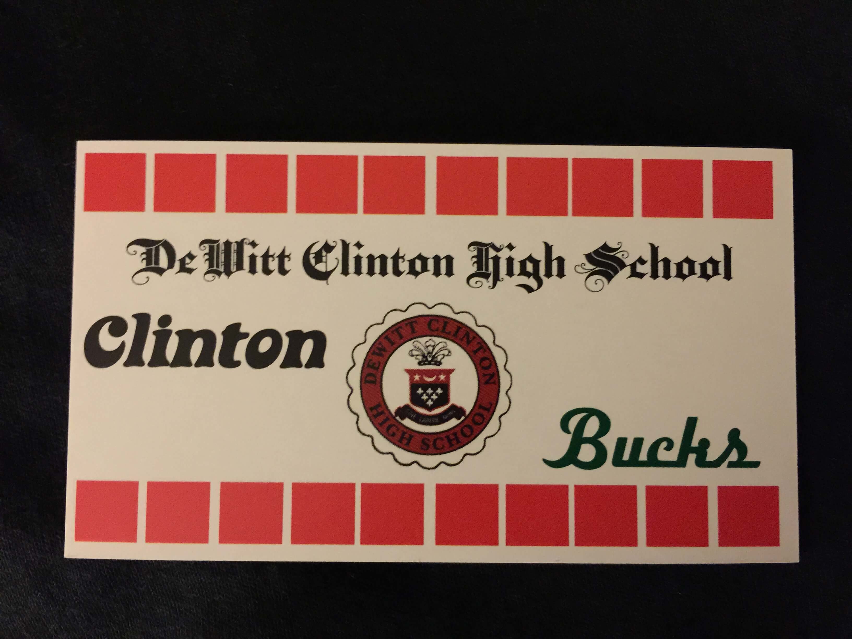 Front Of Clinton Bucks Card